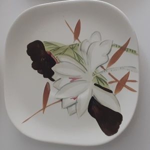 Red Wing LOTUS BRONZE Handpainted  Saucers 6.25" Set of 4